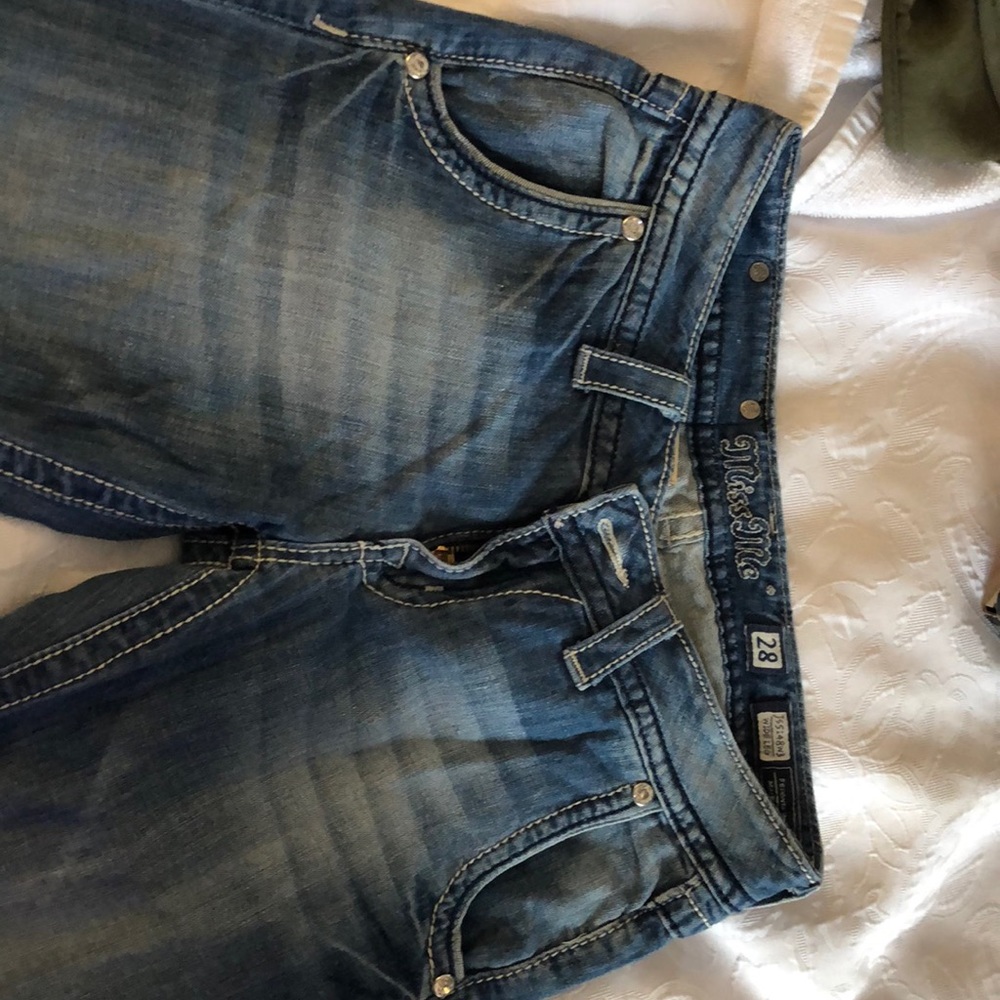 My size 28 miss me wide leg jeans